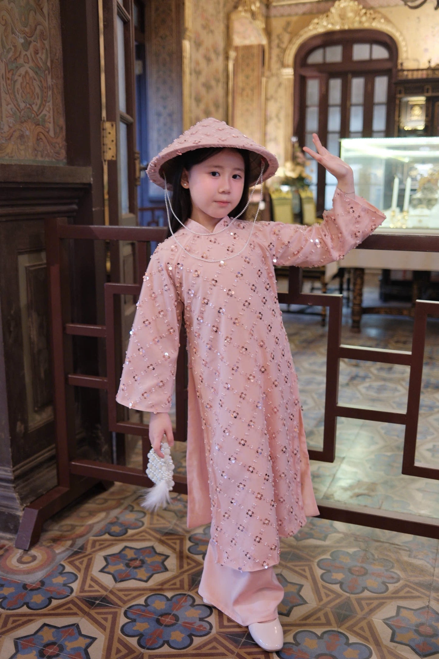 Áo Dài Mẹ Bé Ánh Linh