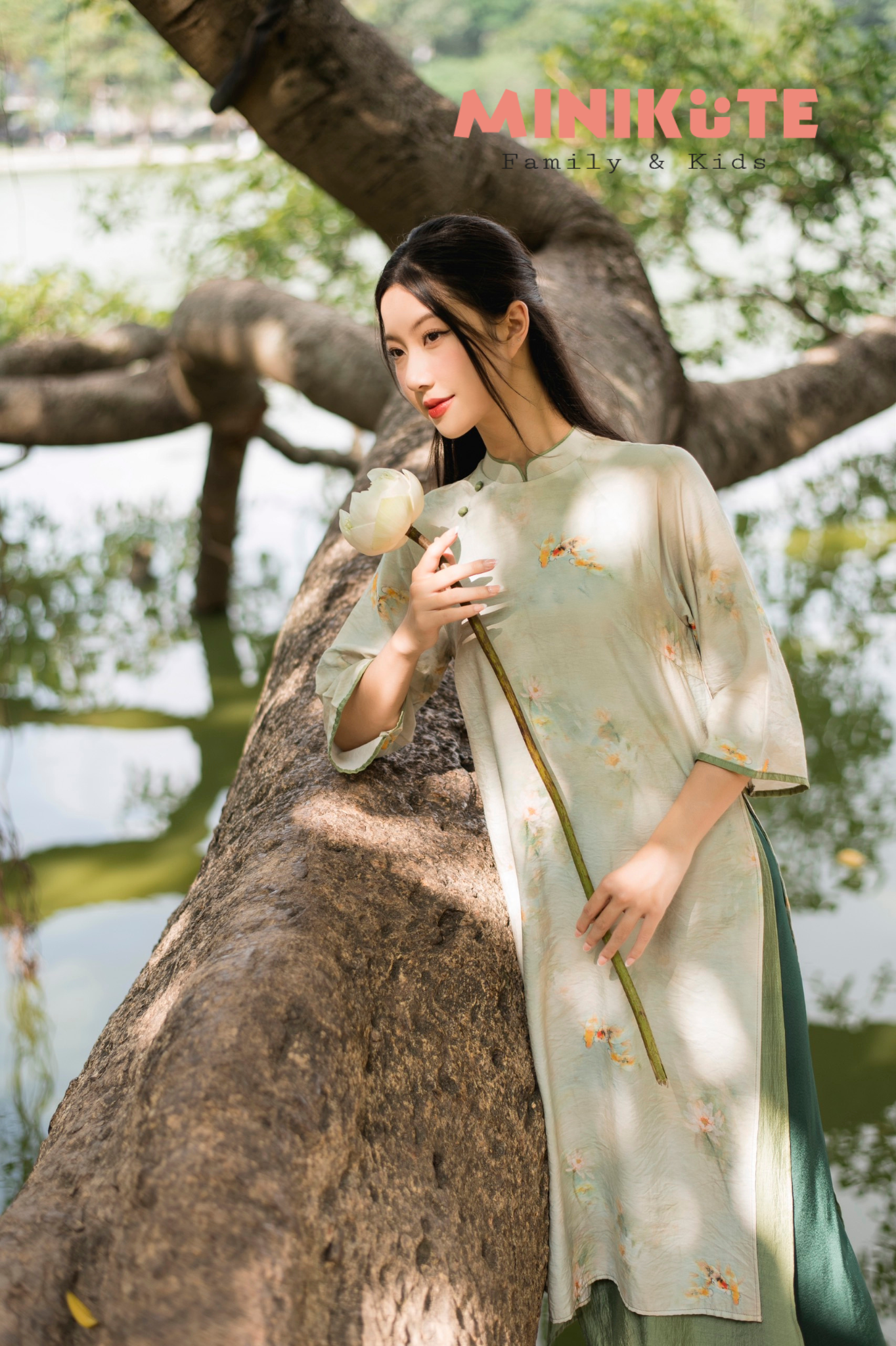 Áo Dài Tú Hảo - Xanh