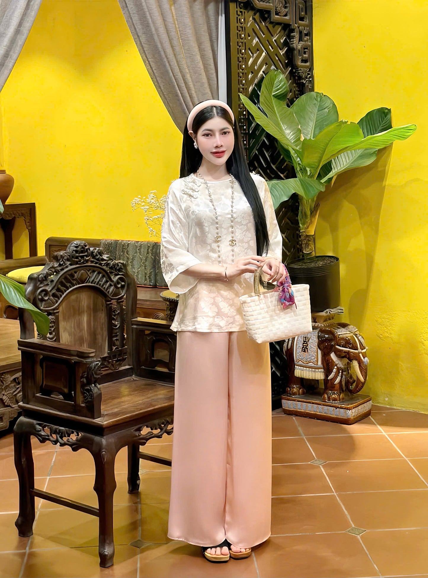 Set Bà Ba Tơ Tằm Phụng Linh