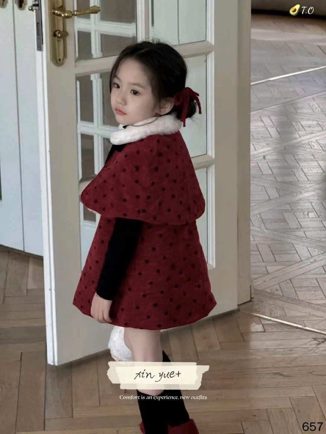 SET OF 3 RED DOT DRESS SET