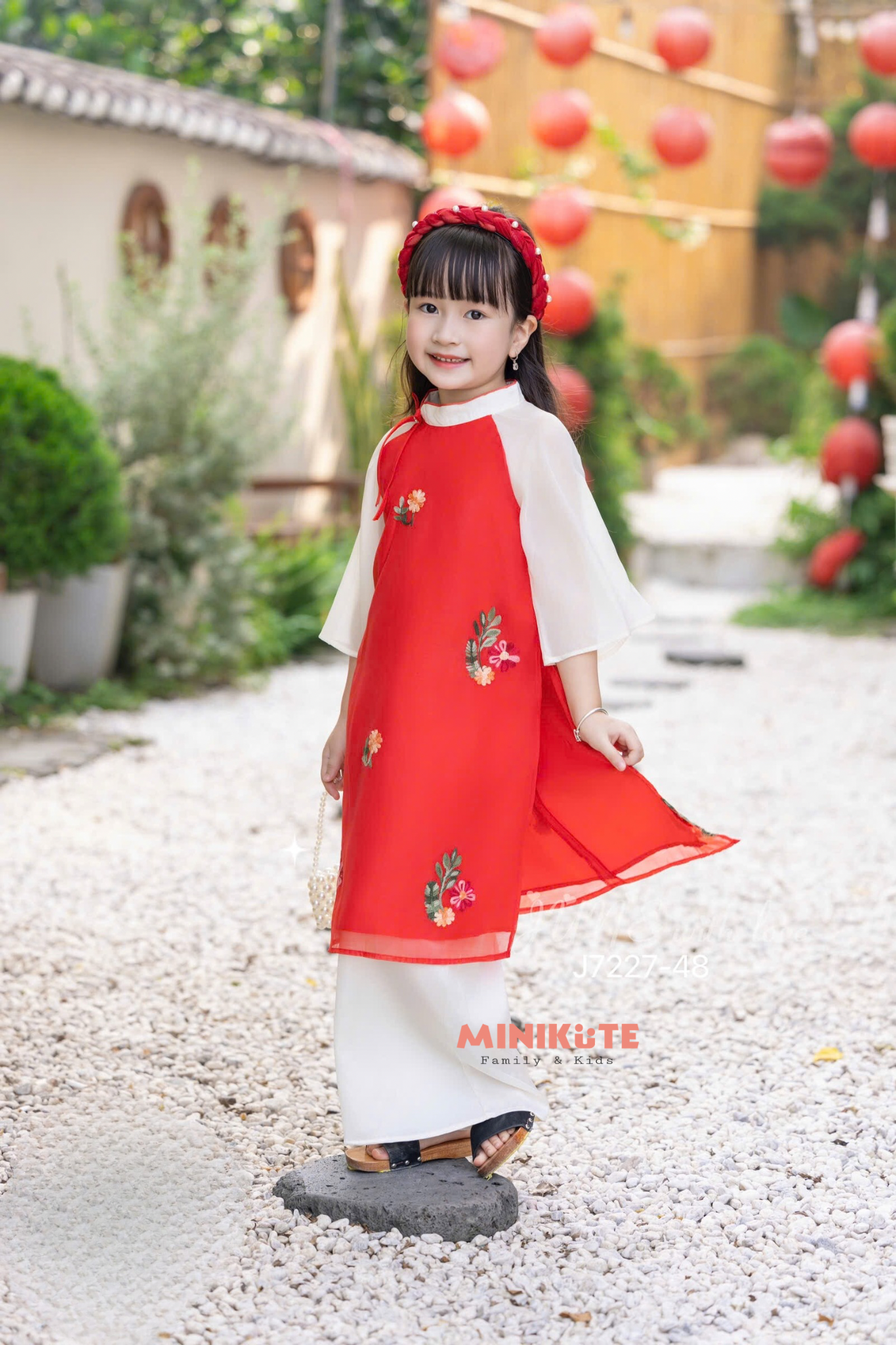 Áo Dài Thy Vân - Đỏ