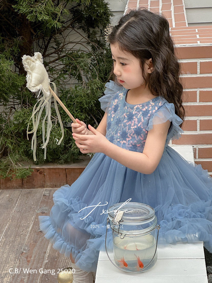 BLUE PRINCESS DRESS