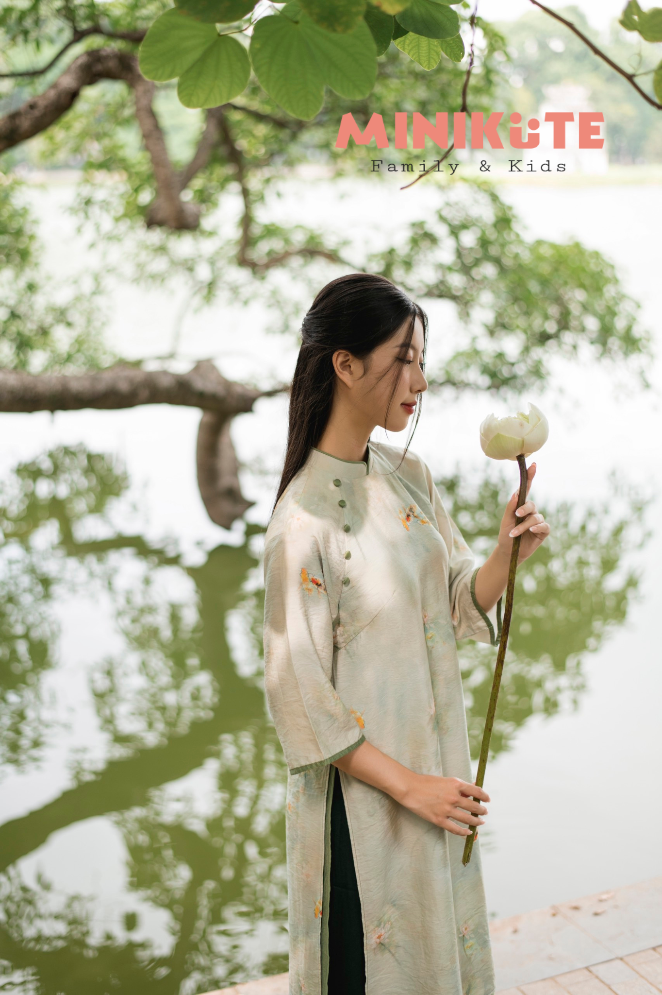 Áo Dài Tú Hảo - Xanh