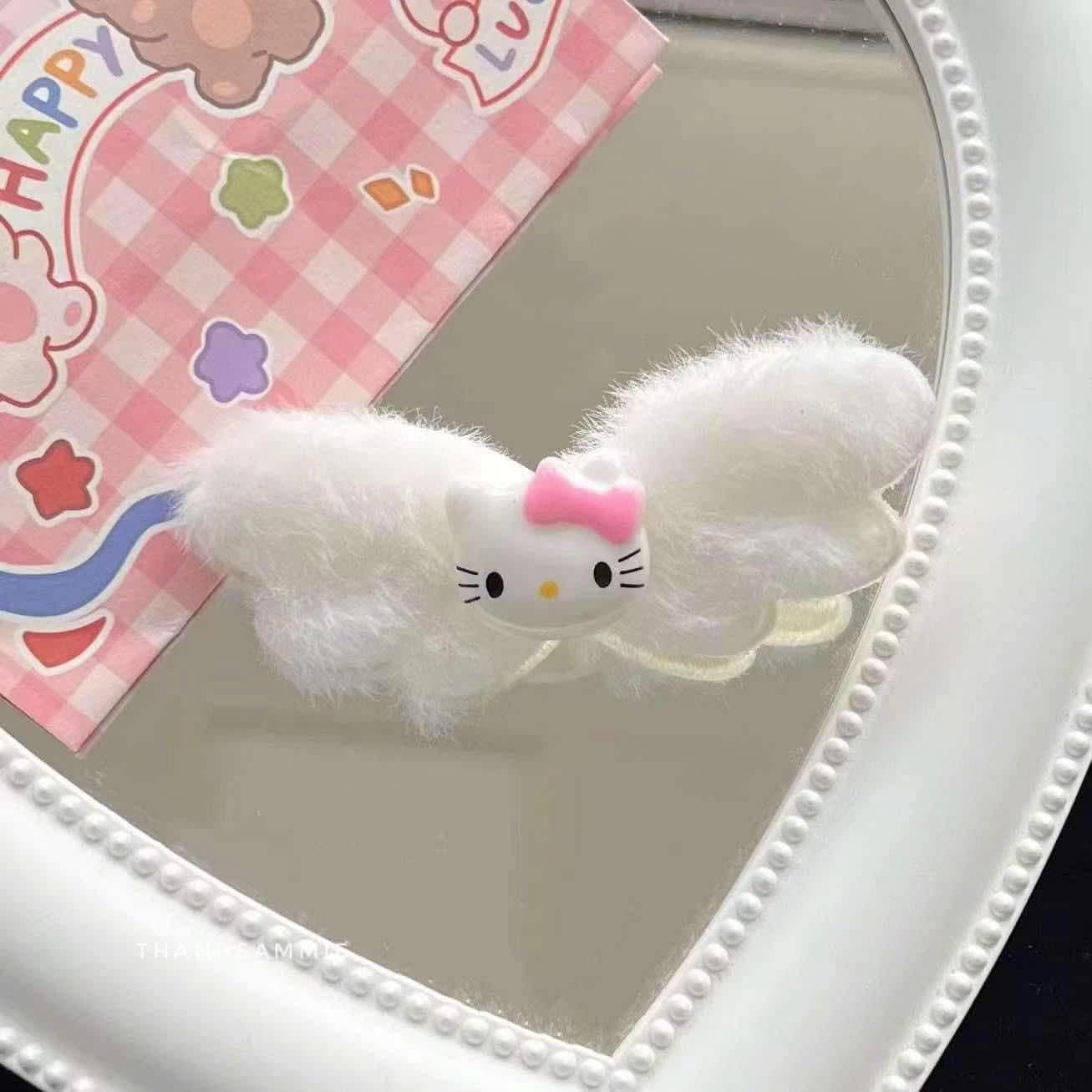 SET OF 15 PINK KITTY HAIR CLIPS