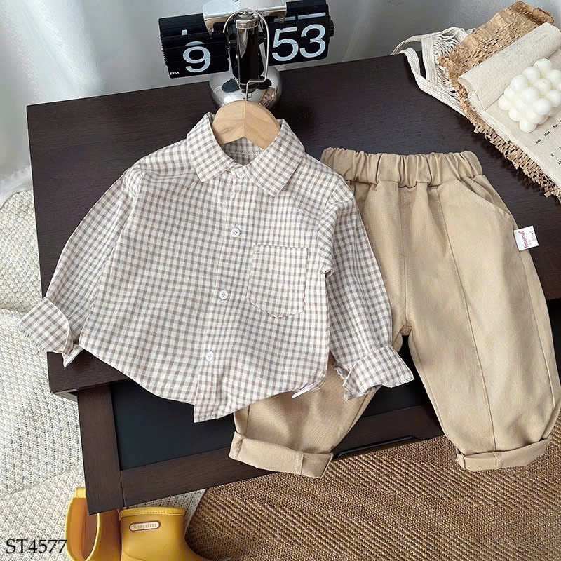 SET OF 3 BROWN SET FOR BOY