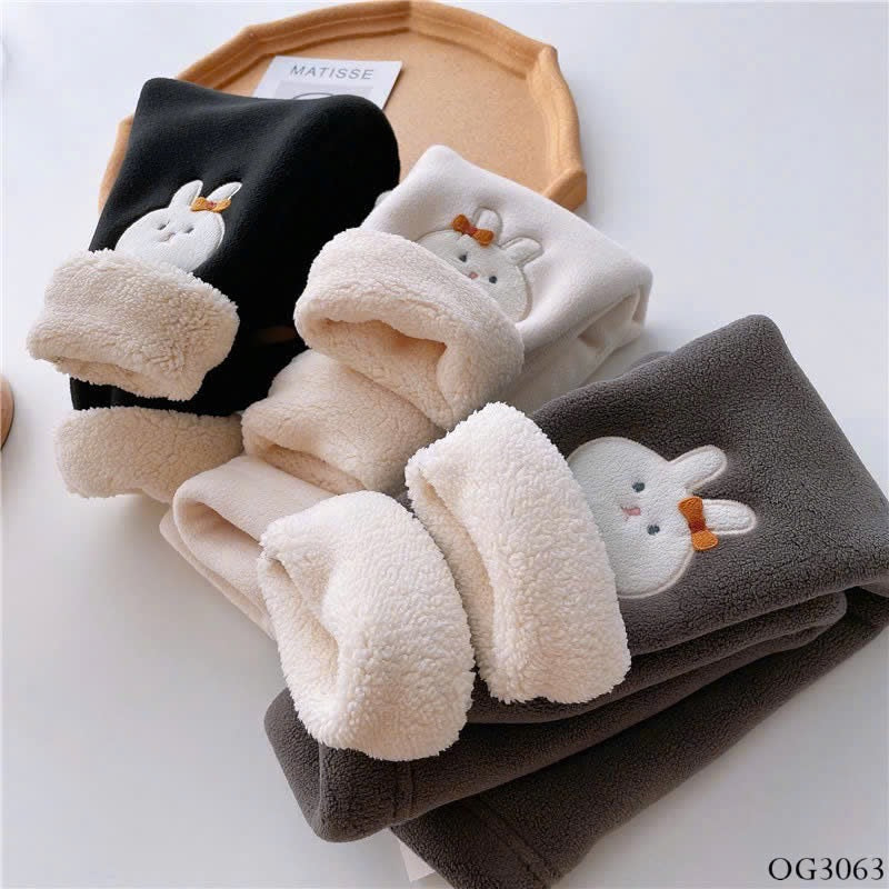 FLEECE-LINED RABBIT LEGGINGS