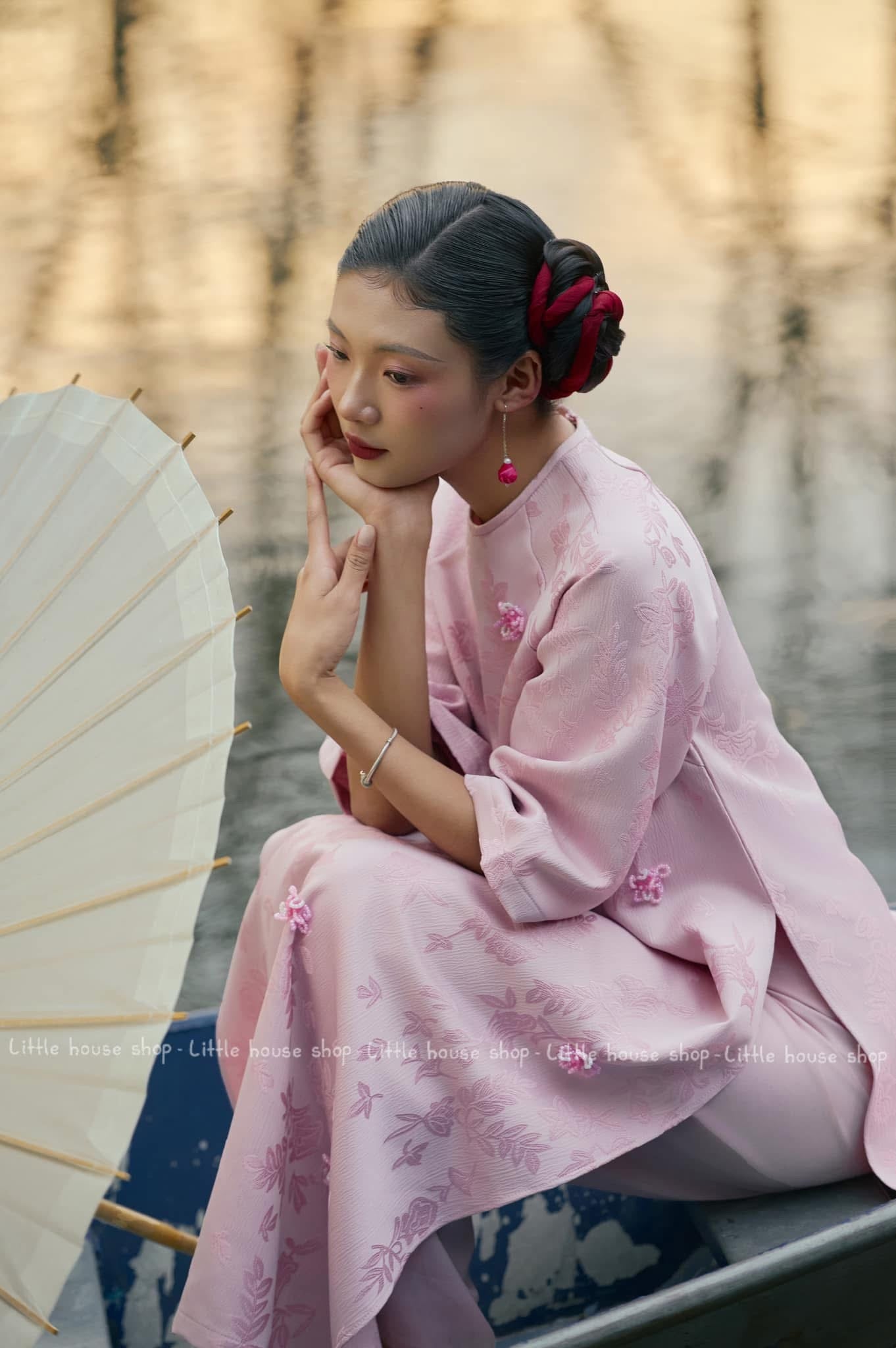 Áo Dài Mẹ Bé Nhi Uyên