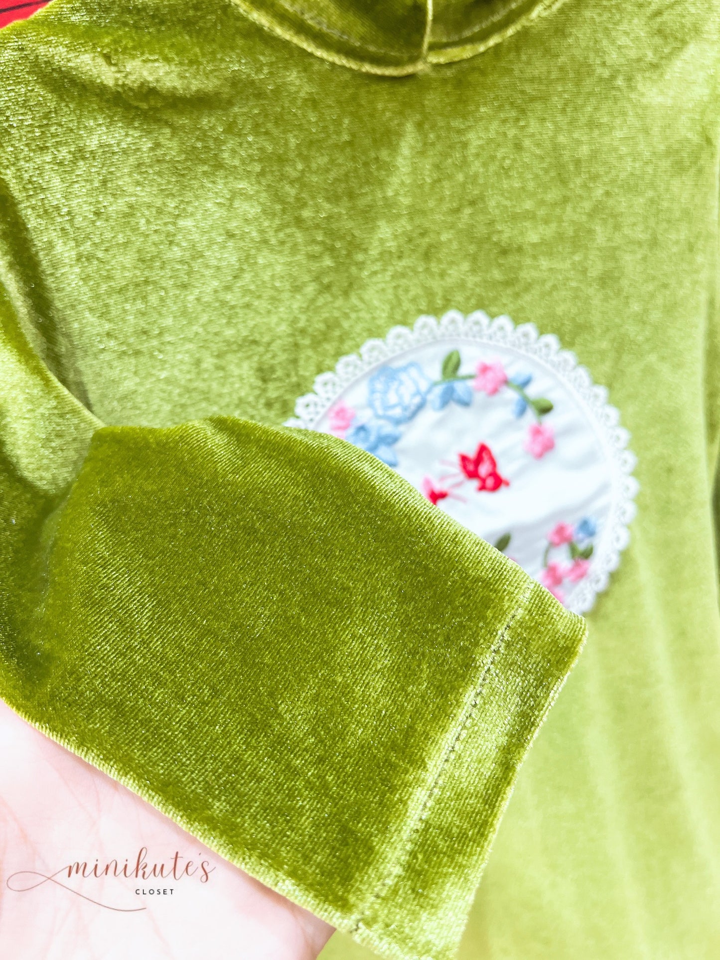 Áo Dài Nhung Diệp Chi - Kèm Cài Ngọc