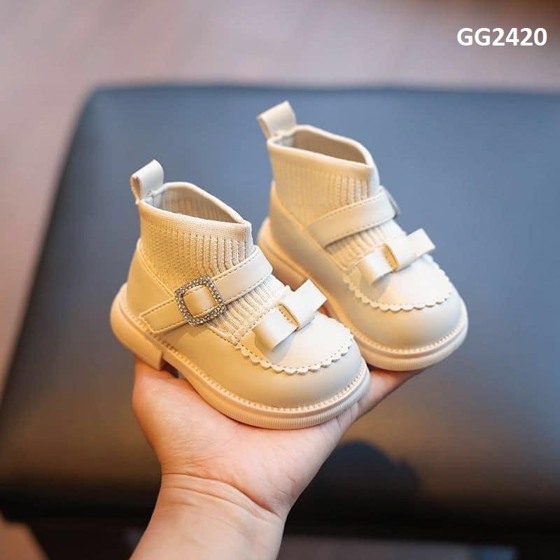 BOW WOOL BABY BOOT