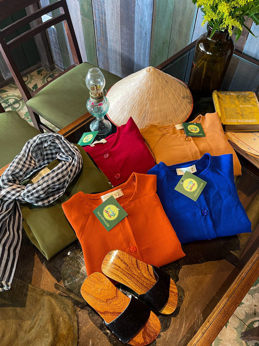 BST Bà Ba Tân Thanh - 5 màu - Kèm Khăn Rằn