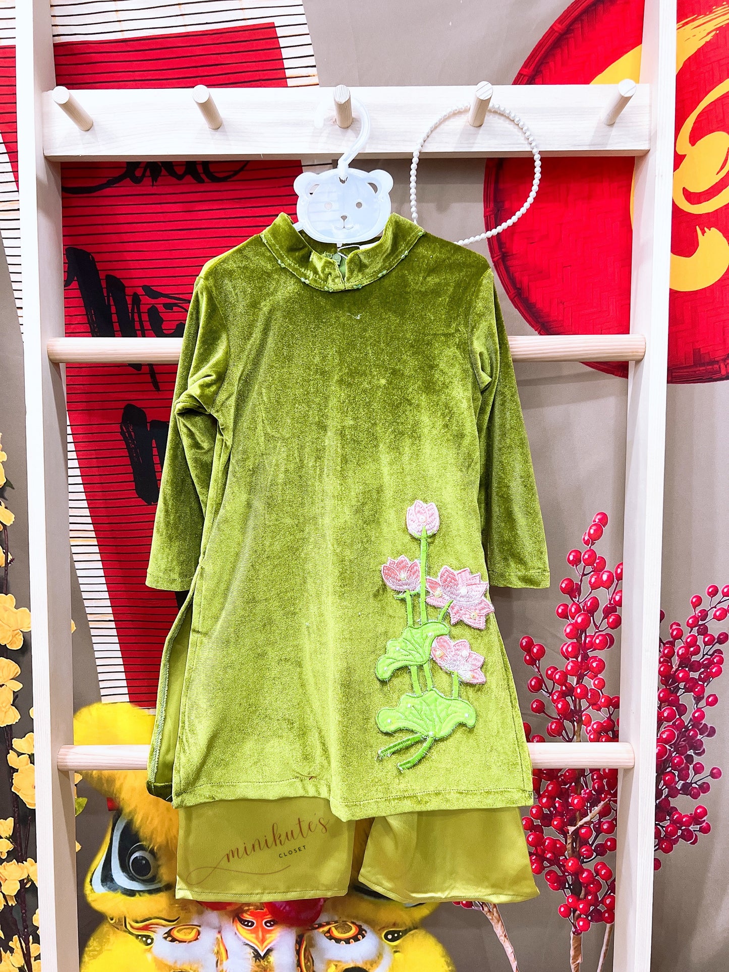 Áo Dài Nhung Diệp Châu