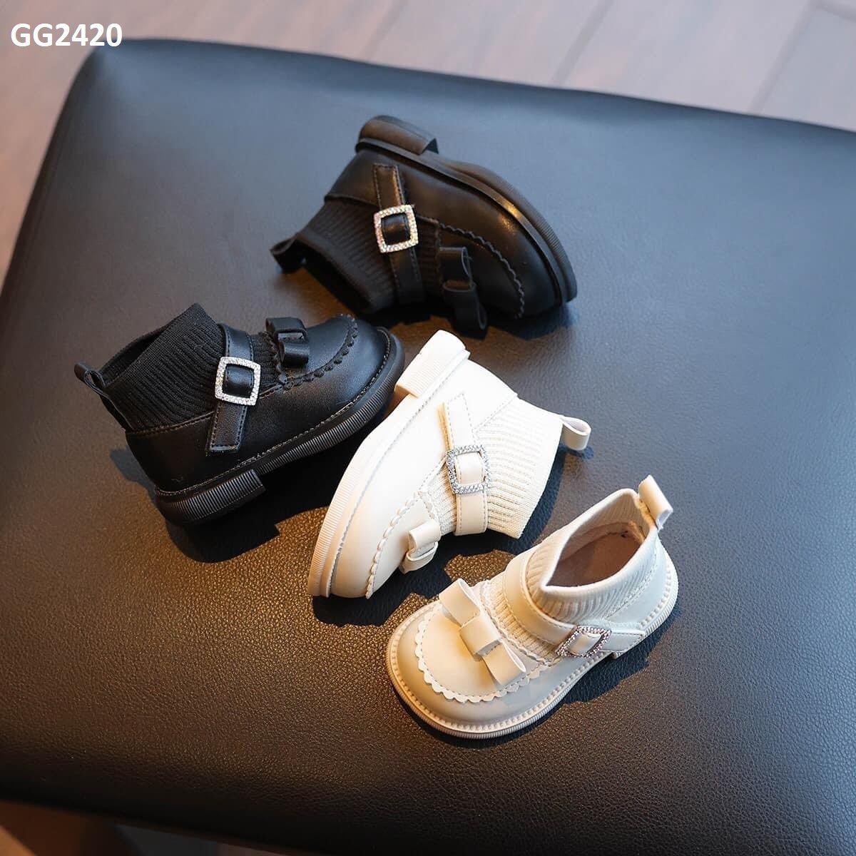 BOW WOOL BABY BOOT