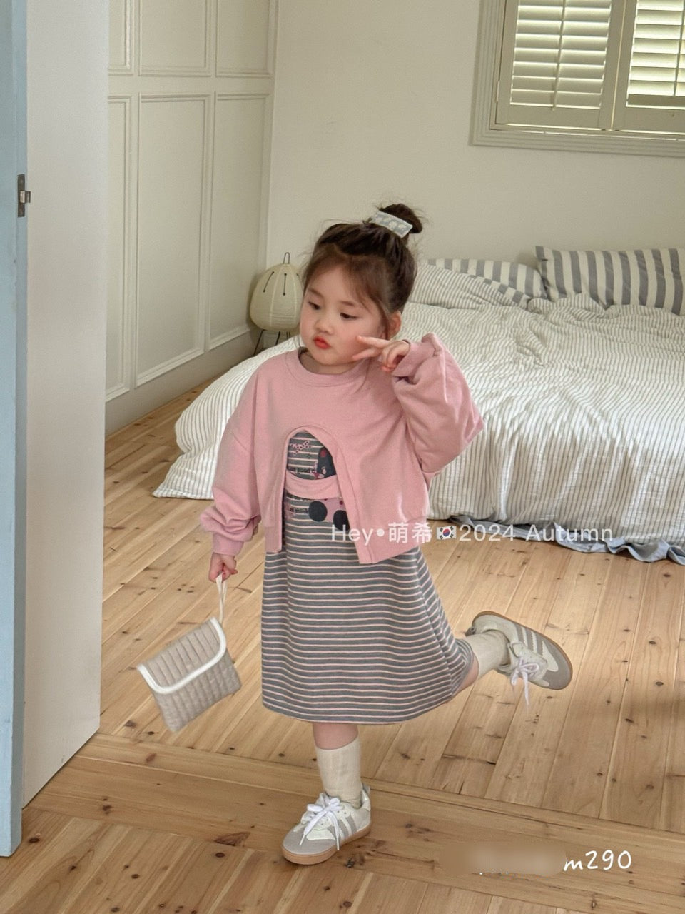 PINK SWEATER AND DRESS SET