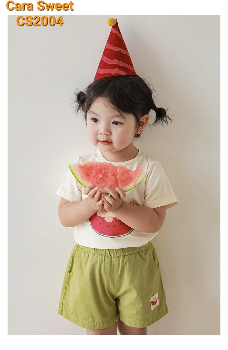 WATERMELON TOP WITH GREEN SET