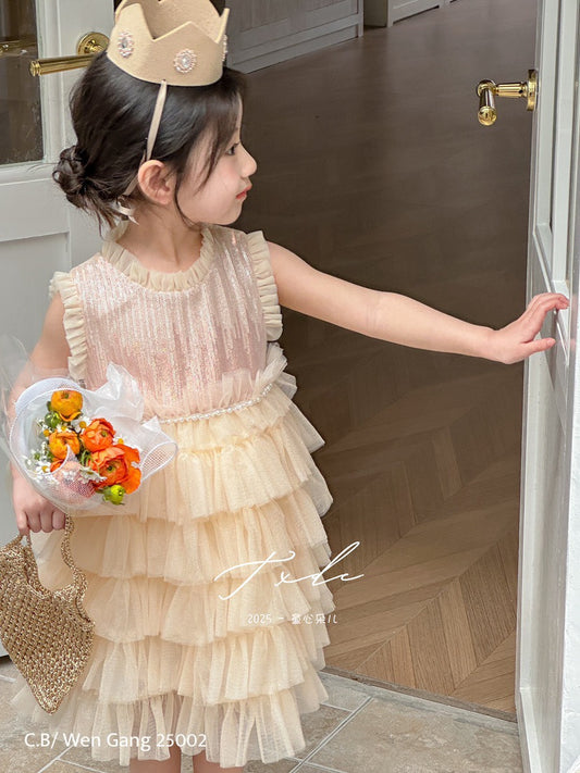 GOLD PRINCESS DRESS