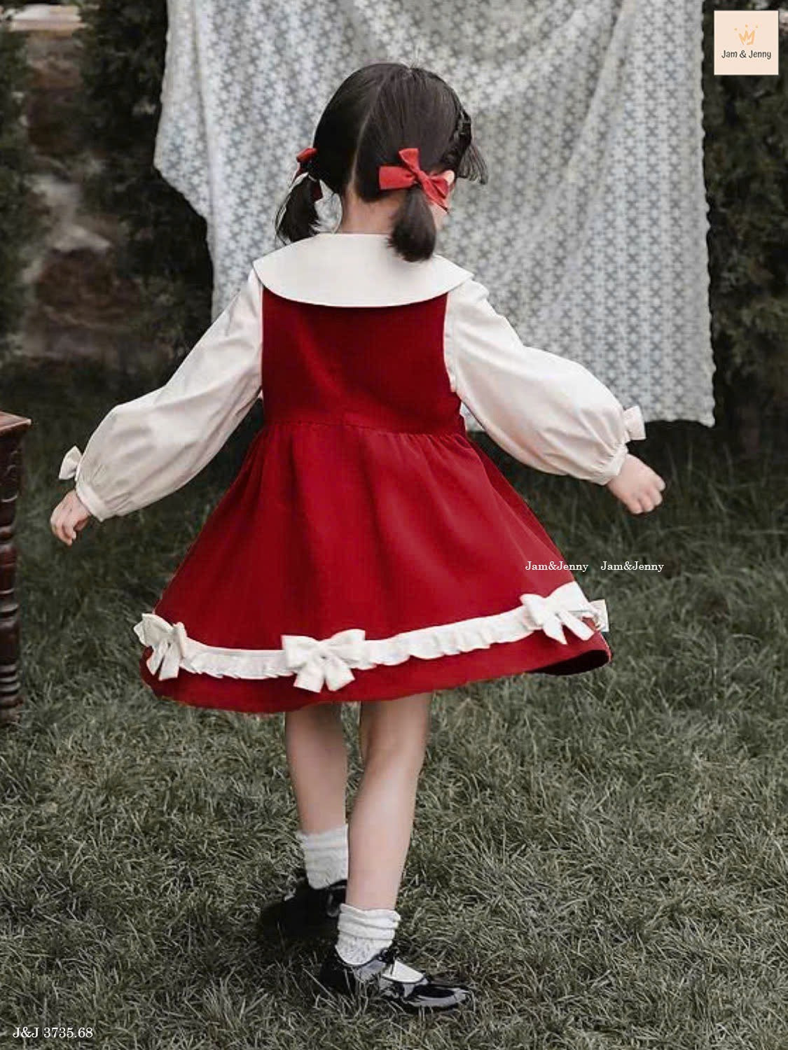 RED BUNNY DRESS SET