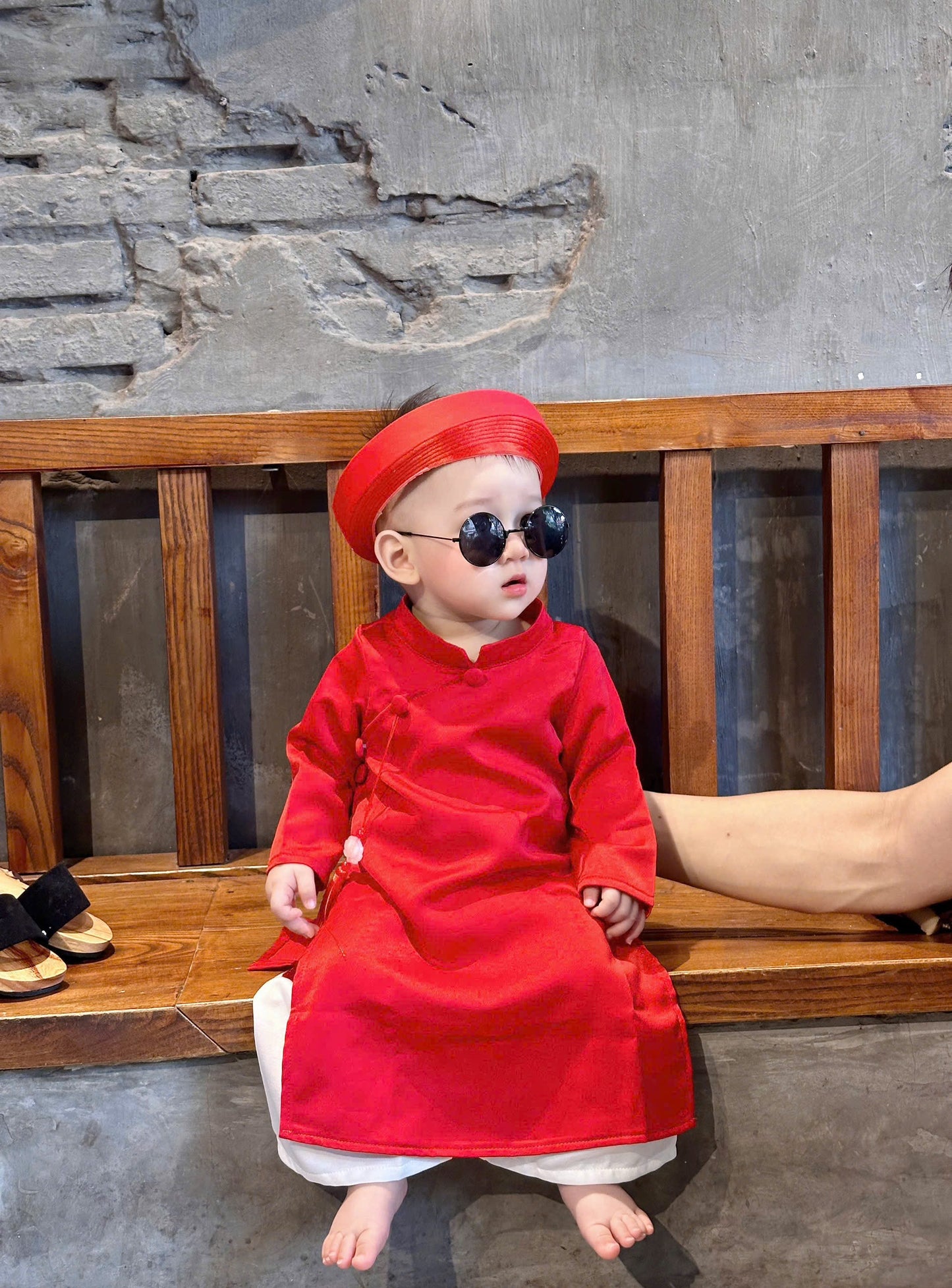 Áo Dài Ông Đồ Đỏ