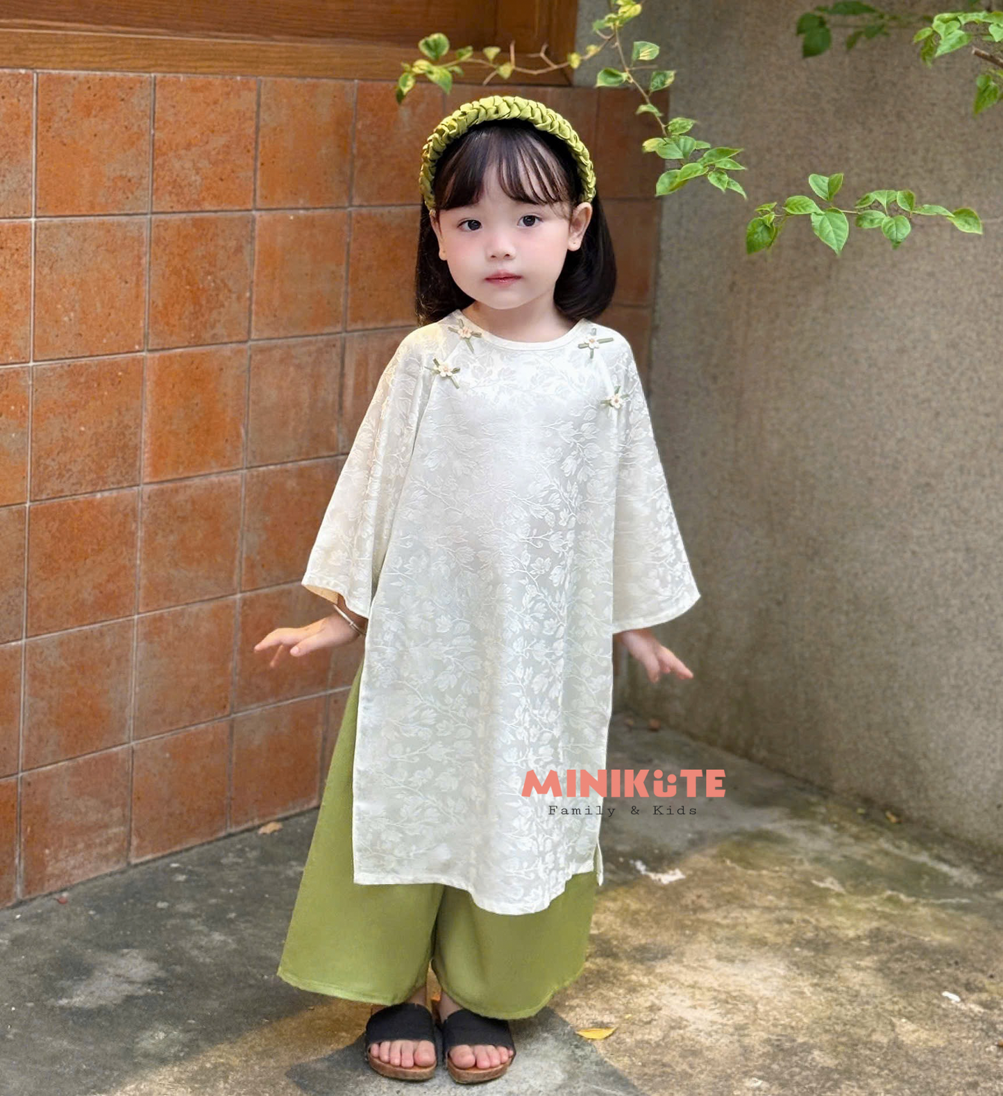 Áo Dài Hạnh Chi - Xanh Cốm