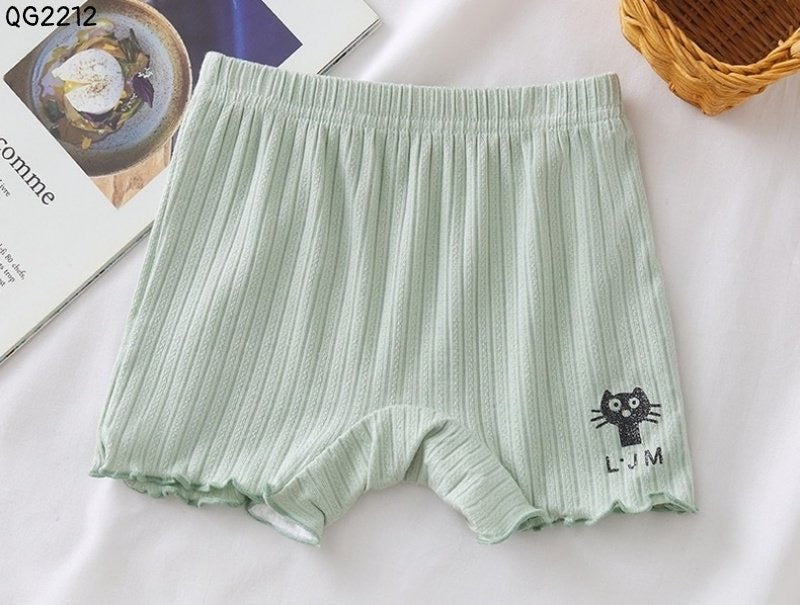 SET OF 4 SOFT COTTON SHORTS ( PINK - GREY - MINT- WHITE)