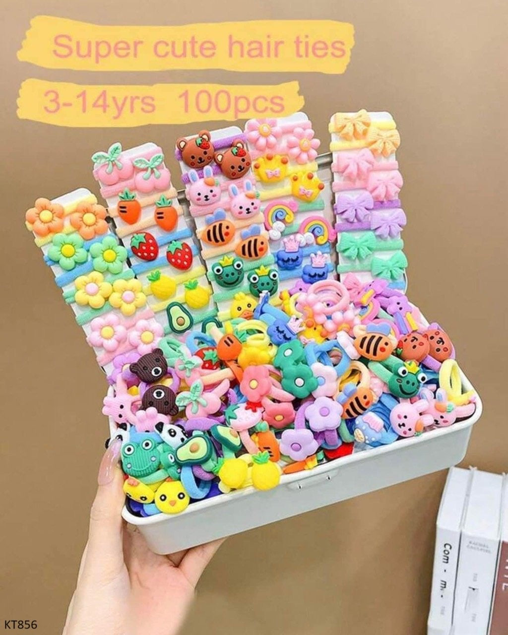 SET OF 100 RANDOM HAIR TIES