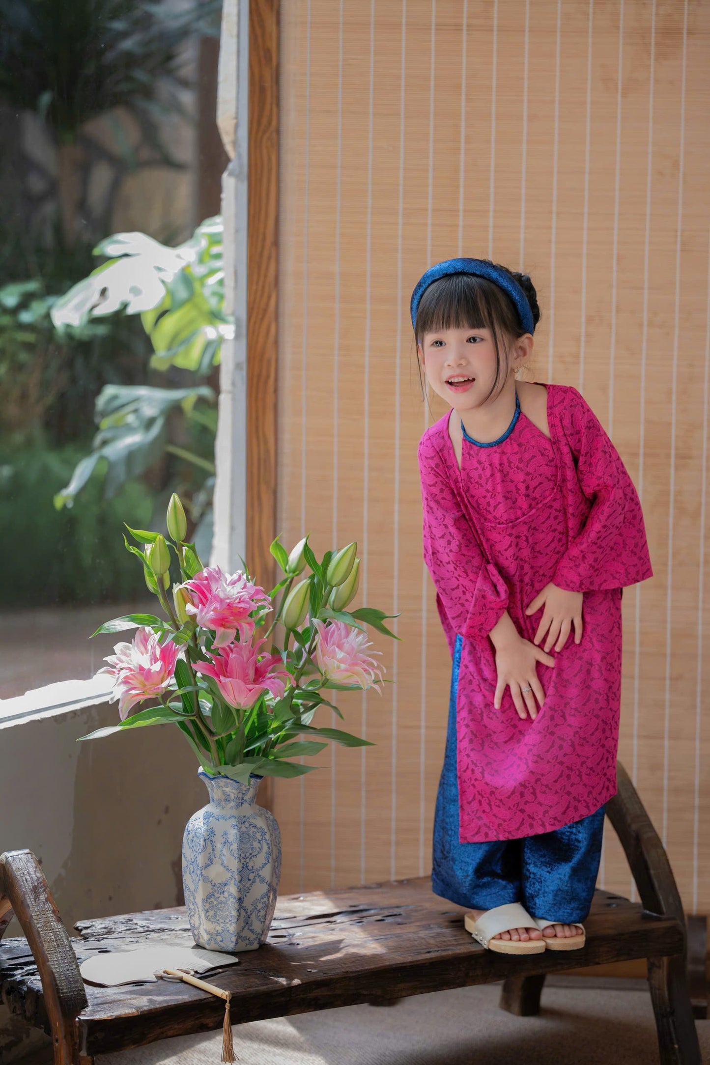 Áo Dài Mẹ Bé Tuyết Như