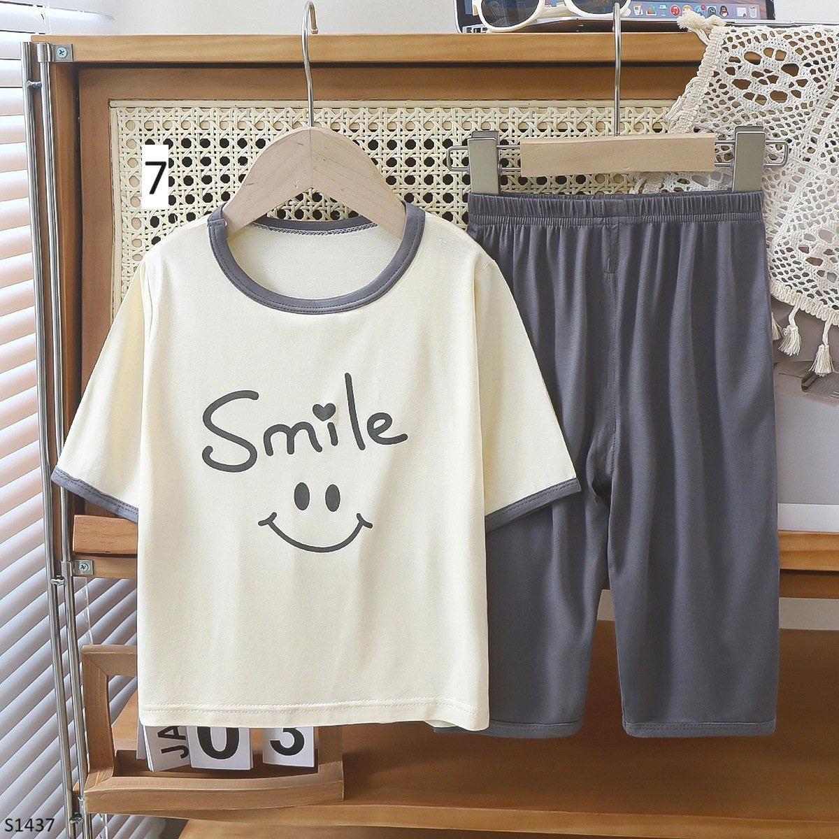 SMILE COLD COTTON PJ SET