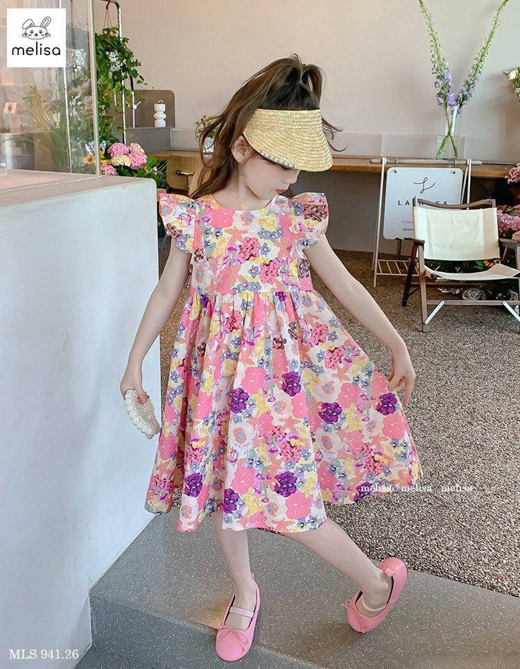 PINK FLORAL SUMMER DRESS