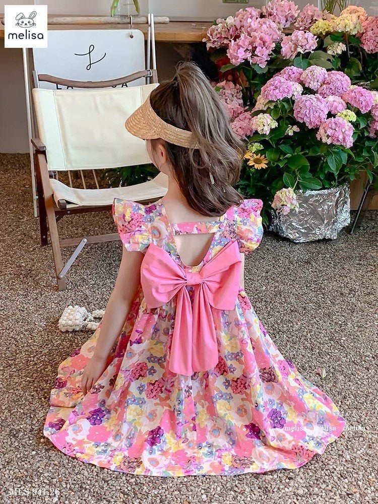 PINK FLORAL SUMMER DRESS