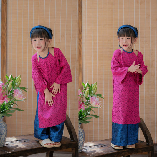 Áo Dài Mẹ Bé Tuyết Như