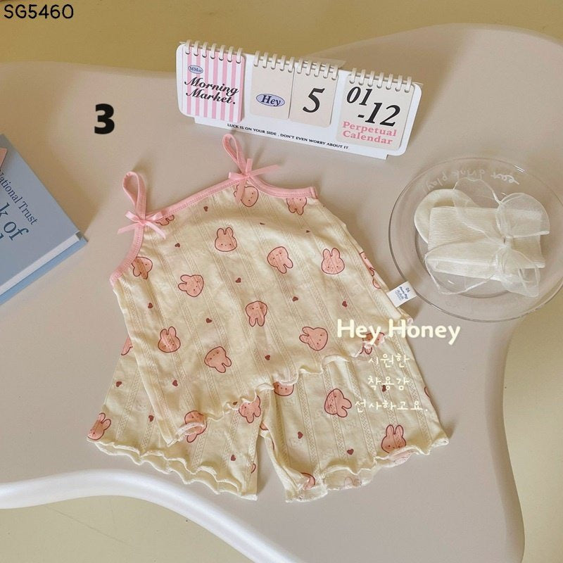 SOFT COTTON PJ TOP & SHORTS