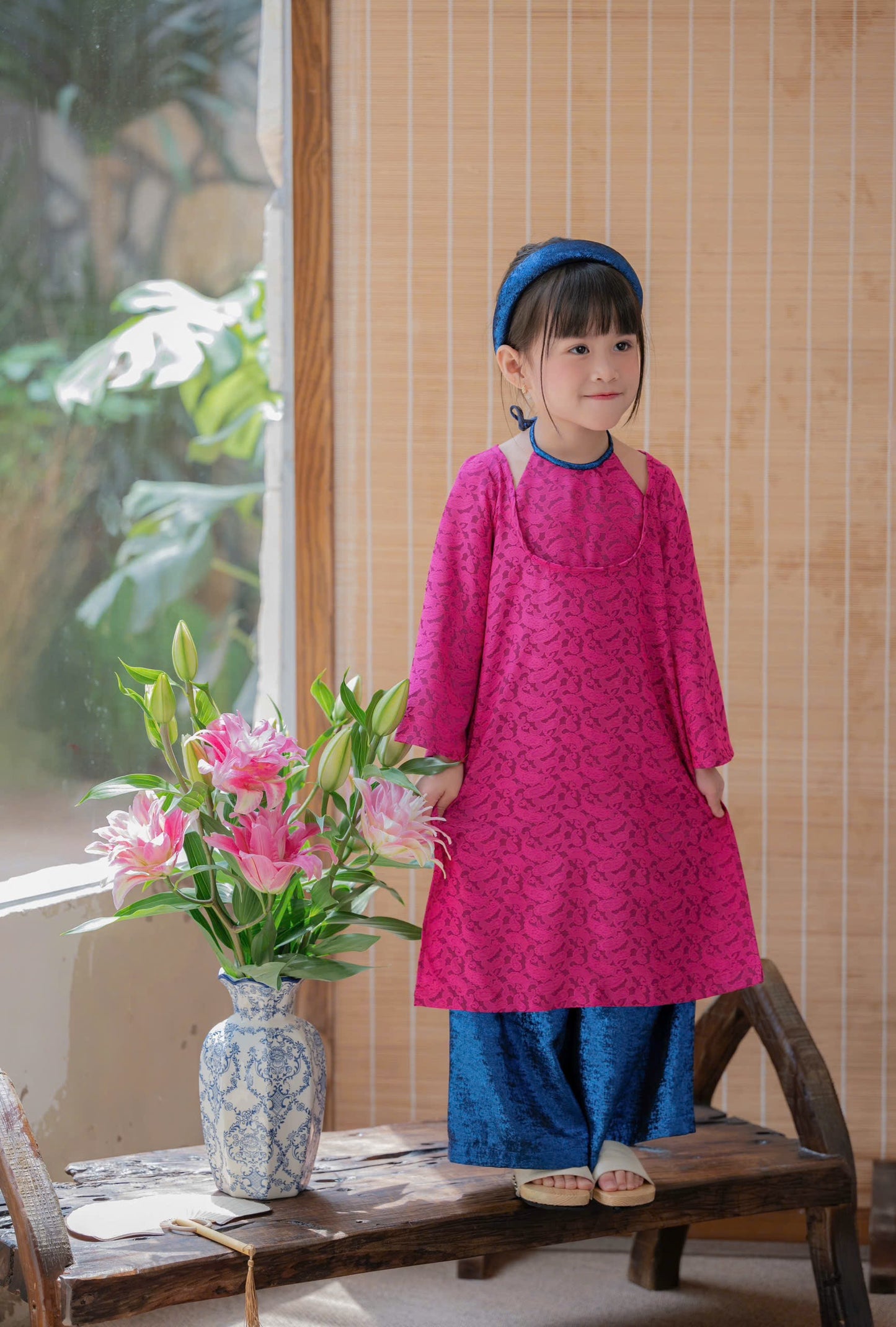 Áo Dài Mẹ Bé Tuyết Như