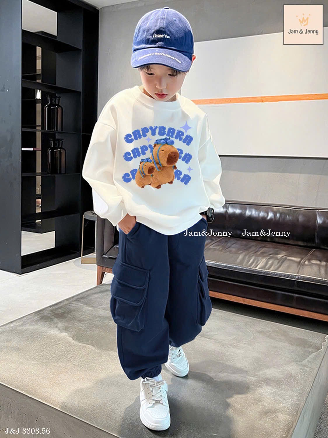 BULE CABYBARA BOY SET