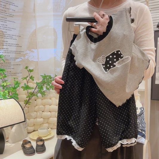 BLAVK AND GRAY CUTIE DOG SET