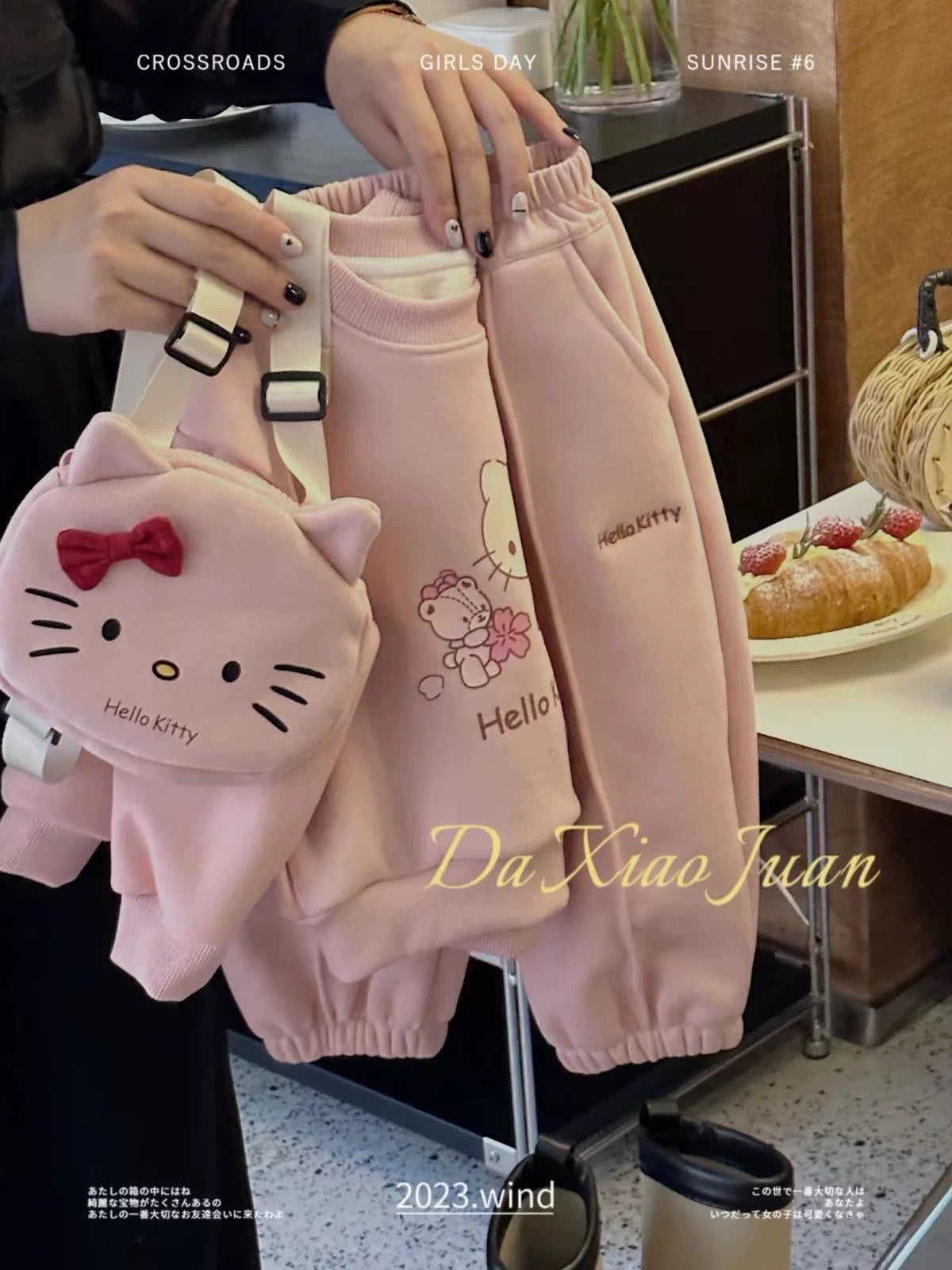 PINK KITTYYY SET WITH BAG