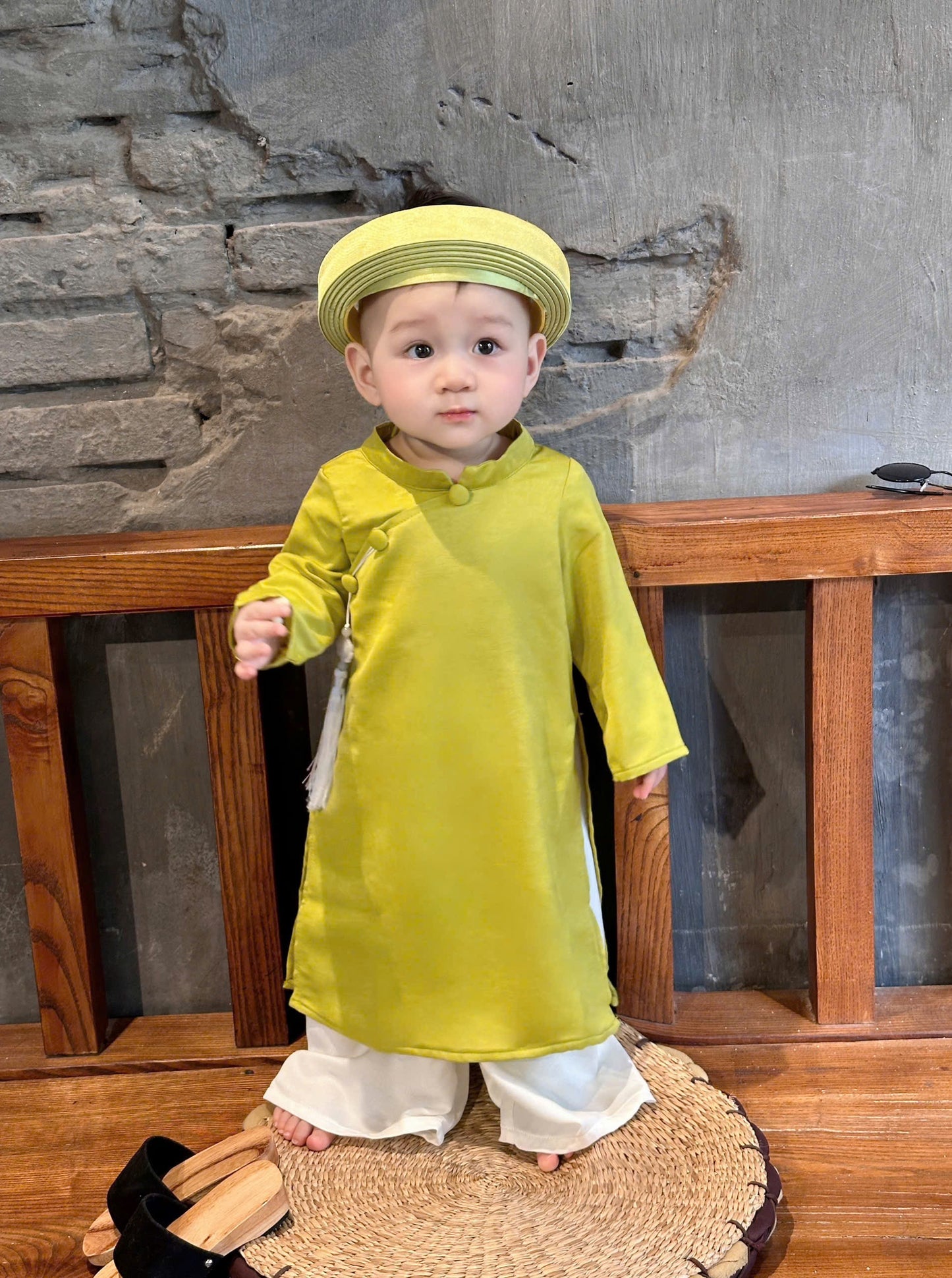 Áo Dài Minh Anh Kèm Khăn Đóng