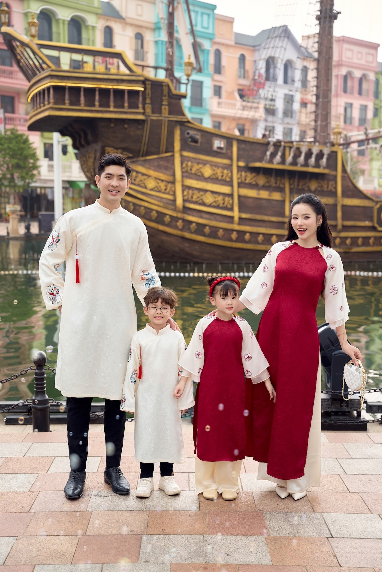 Áo Dài Gia Đình An Khang - M03