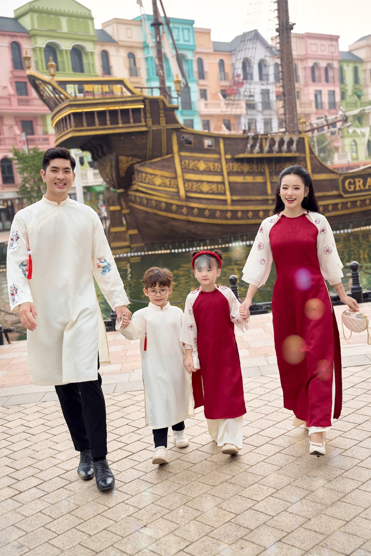 Áo Dài Gia Đình An Khang - M03