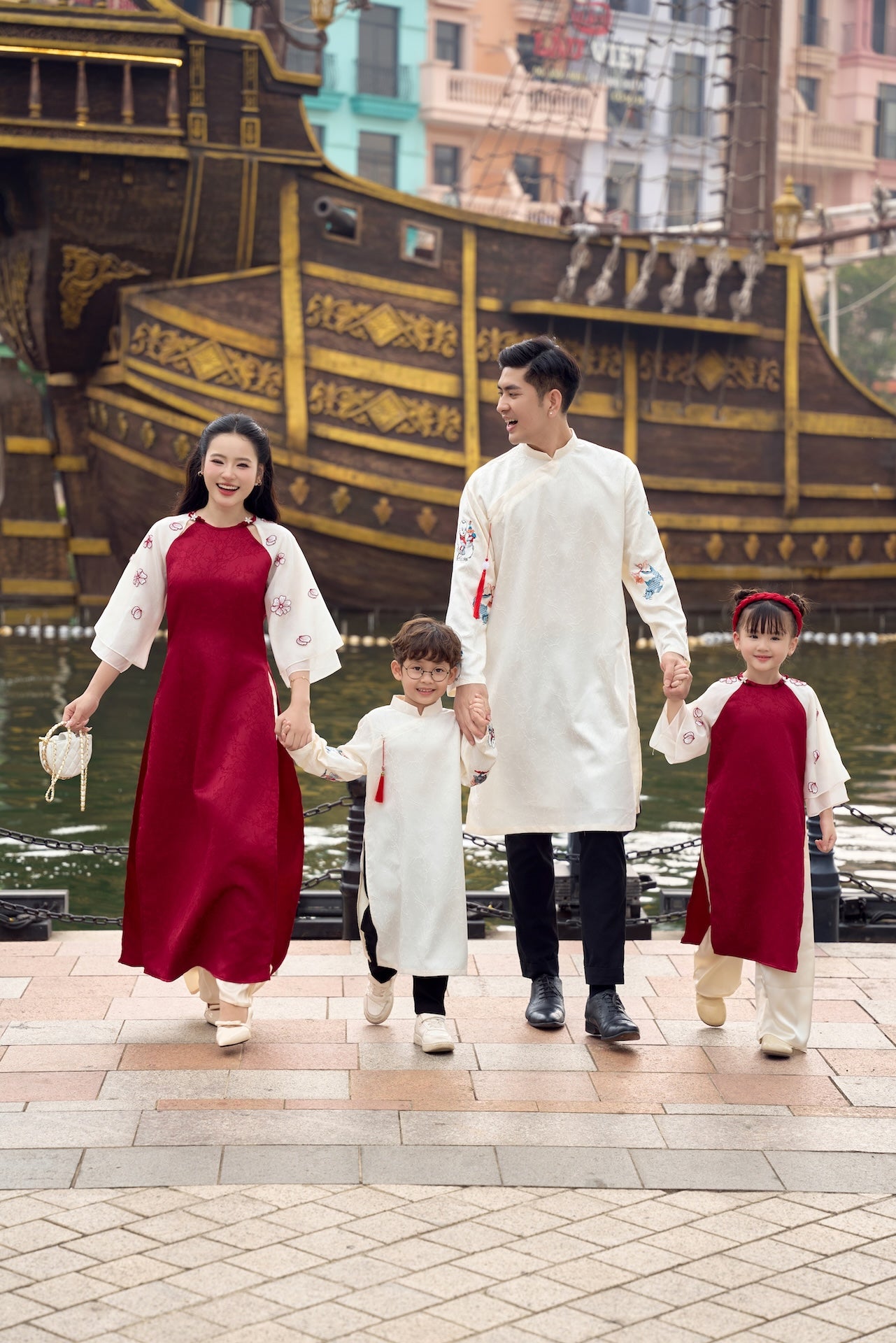 Áo Dài Gia Đình An Khang - M03