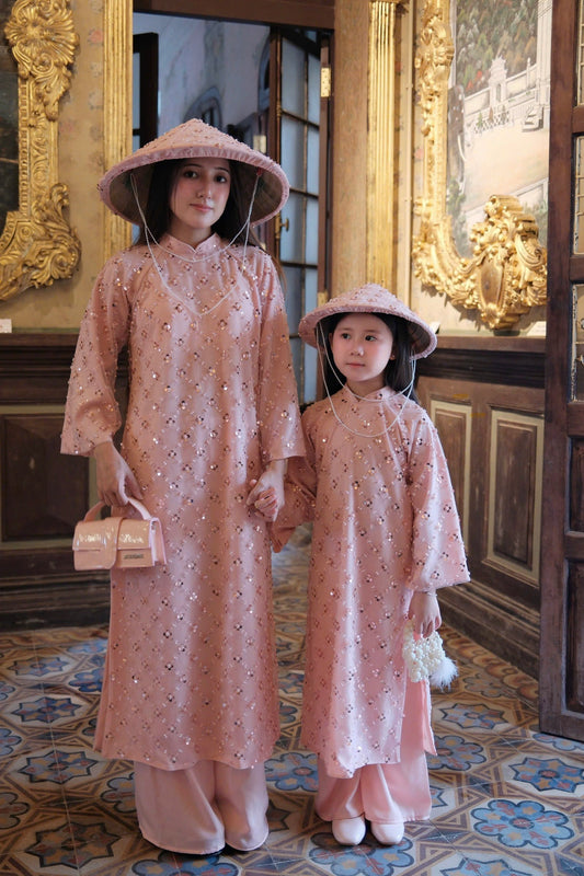 Áo Dài Mẹ Bé Ánh Linh