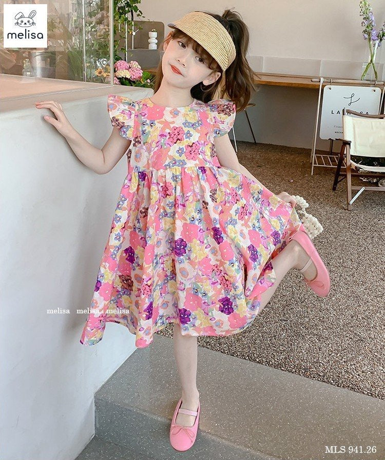 PINK FLORAL SUMMER DRESS