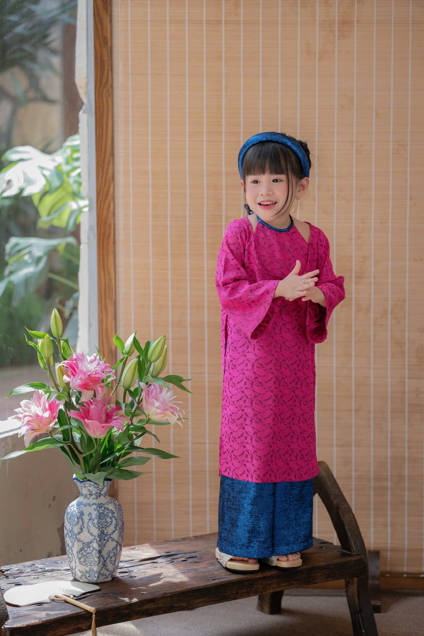 Áo Dài Mẹ Bé Tuyết Như