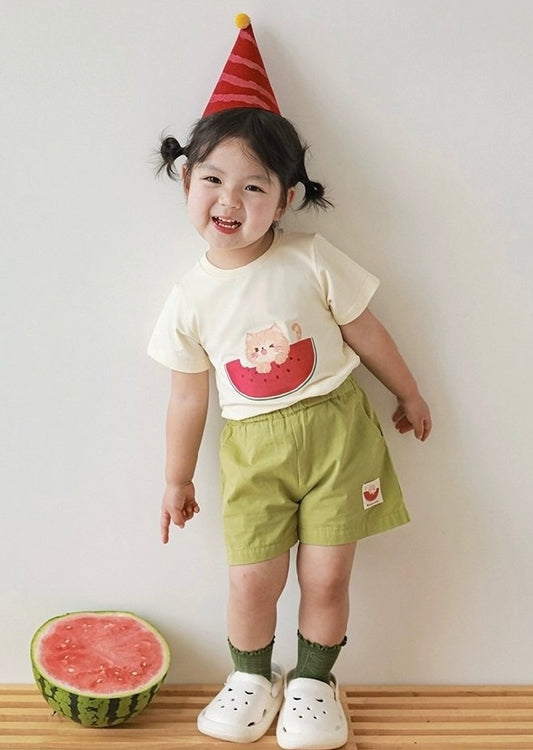 WATERMELON TOP WITH GREEN SET