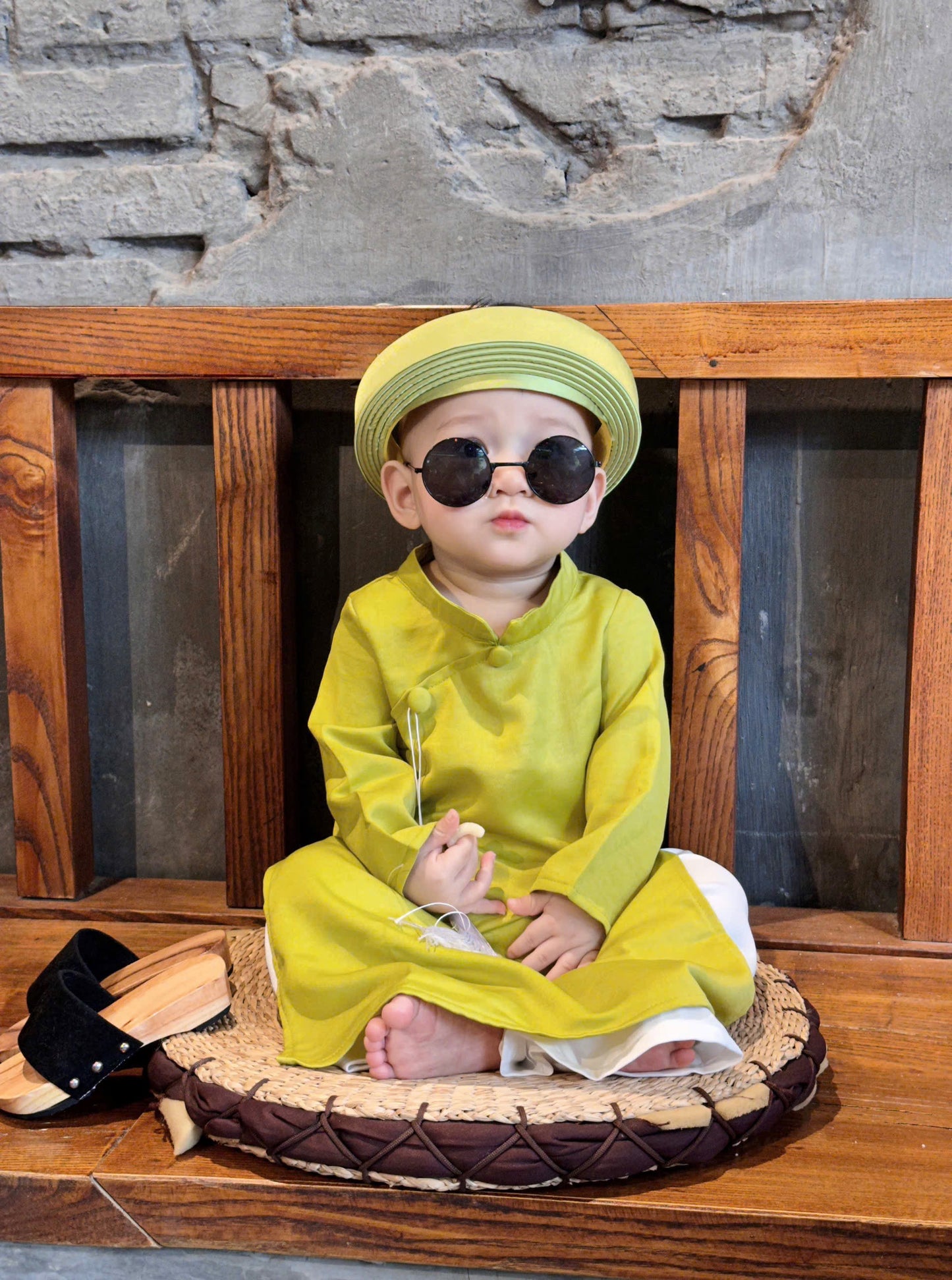 Áo Dài Minh Anh Kèm Khăn Đóng