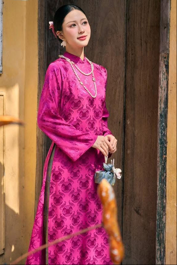 Double Layer Ao Dai | Vietnamese Traditional Dress • Tet Outfit • Elegant Wedding Tea Ceremony Heritage Dress. Lunar New Year Dress