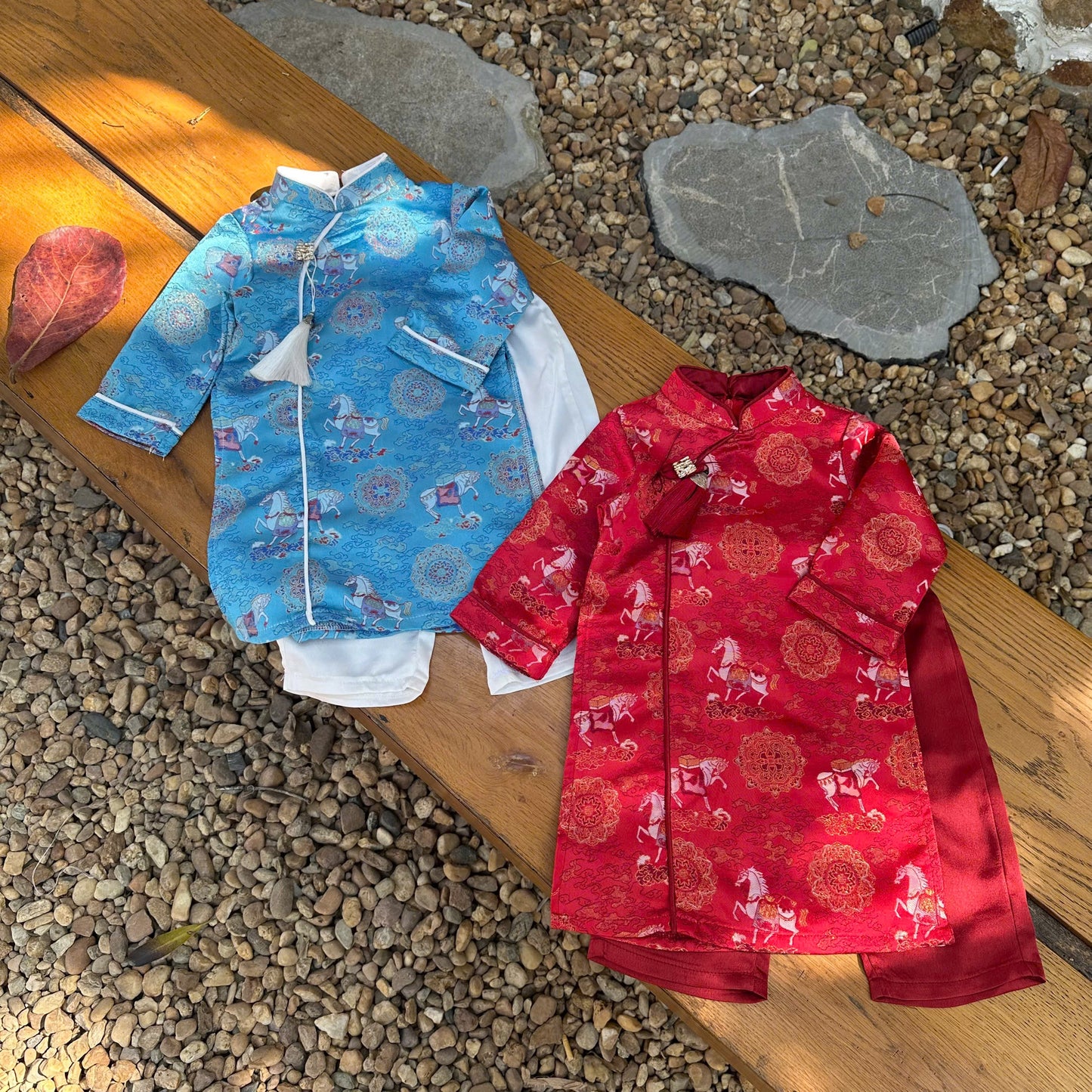 Boys Traditional Áo Dài Set - Vietnamese New Year Outfit | Kids Heritage Dress -Wedding & Birthday Suit