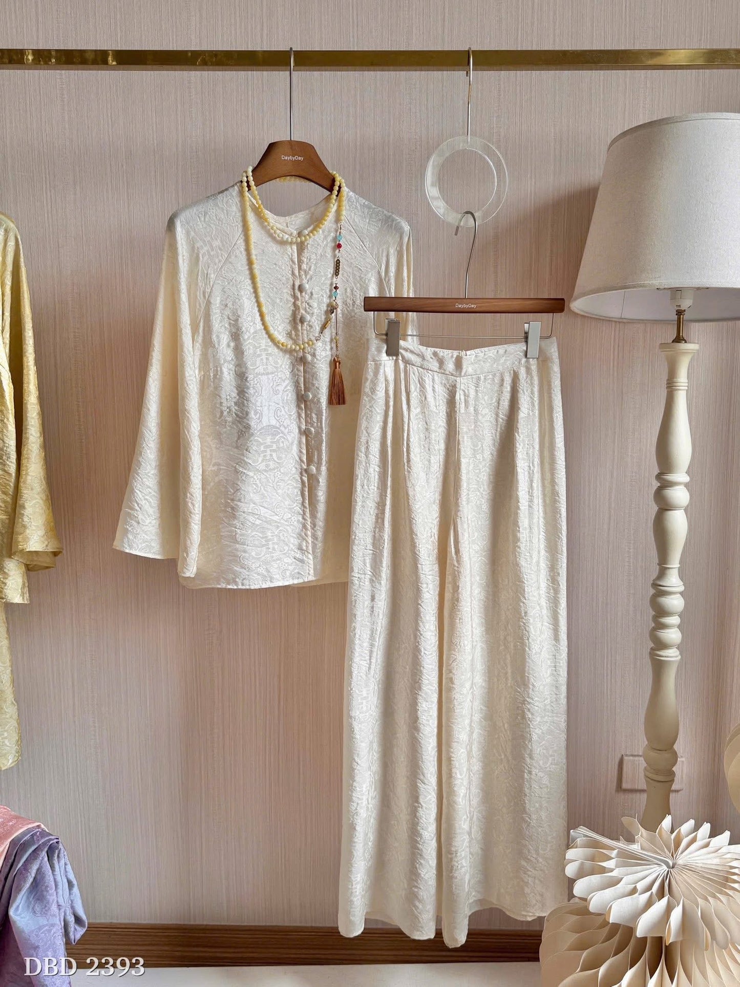 Vietnamese Ao Ba Ba - Silk Festival Outfit - Lunar New Year & Temple Wear - Handmade Ethnic Heritage Two-Piece Set for Women
