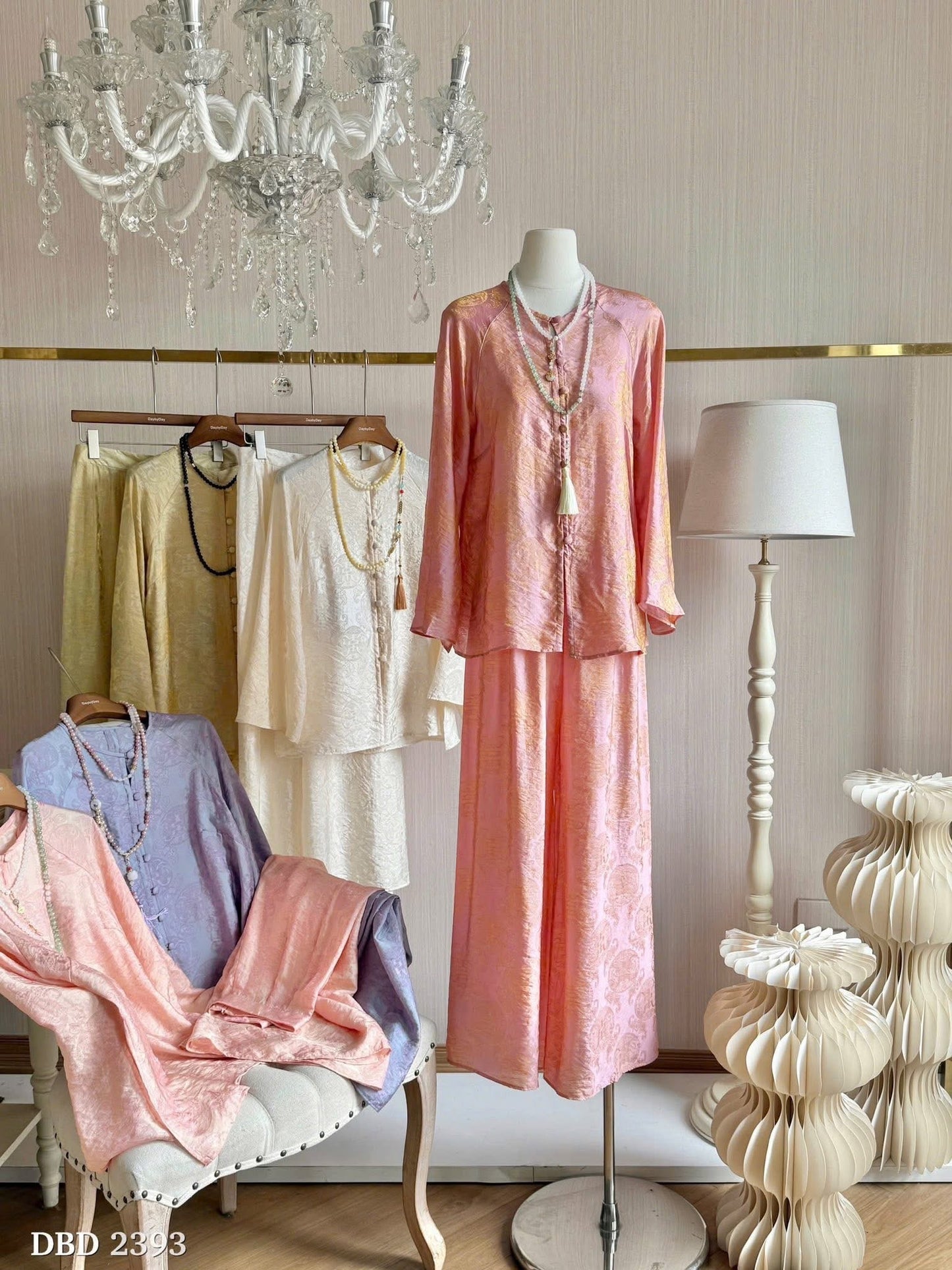 Vietnamese Ao Ba Ba - Silk Festival Outfit - Lunar New Year & Temple Wear - Handmade Ethnic Heritage Two-Piece Set for Women