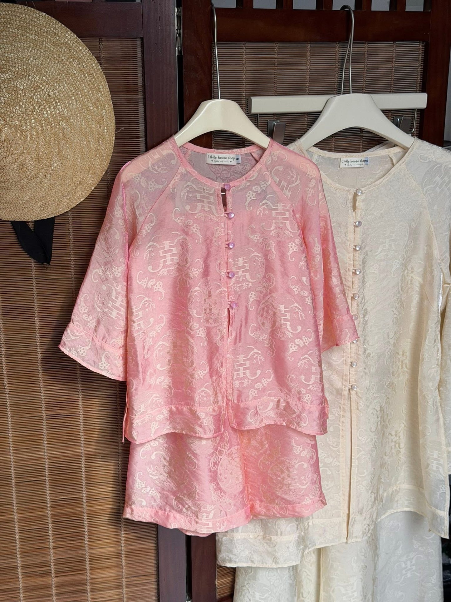 Vietnamese Áo Bà Ba for Girl & Woman| Matching Mother Daughter Áo Bà Ba| Mommy and Me Lunar New Year Outfit - Kid Áo Bà Ba