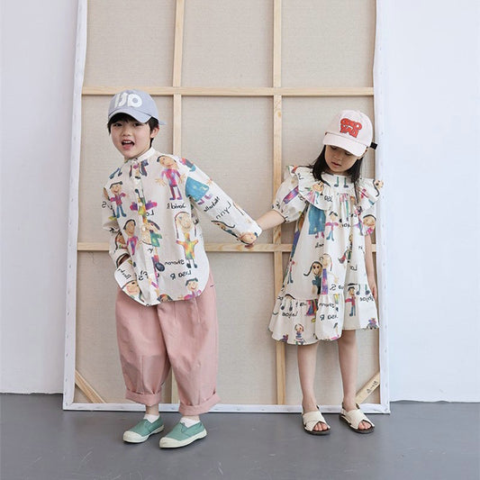 BOY AND GIRL MAYCHING SET ( SHIRT ONLY FOR BOY)