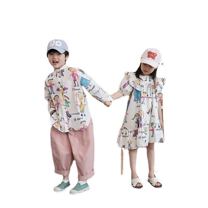 BOY AND GIRL MAYCHING SET ( SHIRT ONLY FOR BOY)